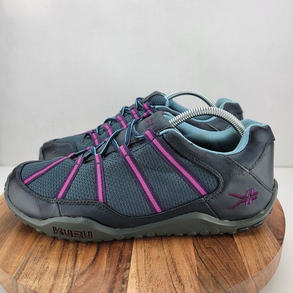 Kuru Womens Size 10.5 Chicane Gray & Purple Trail Hiking Walking Shoes 200620E